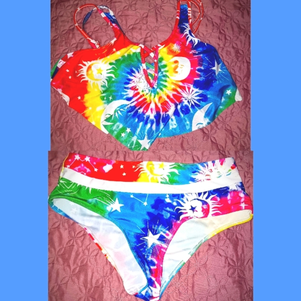 Tie Dyed Boho 2pc Swimsuit